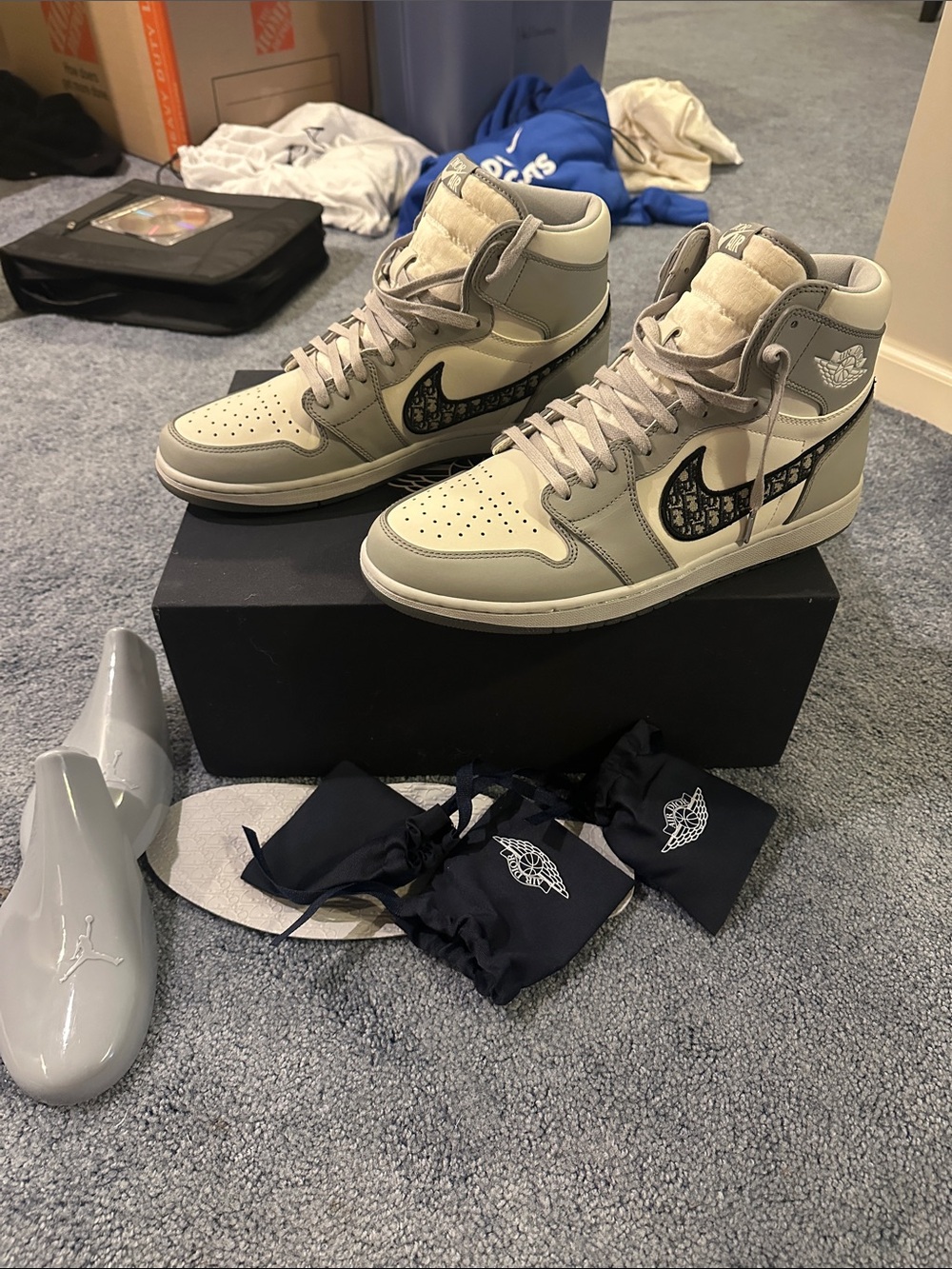 Mens 2020 Authentic Dior Air Jordan, Size 13, Worn 2x, Like New Condition